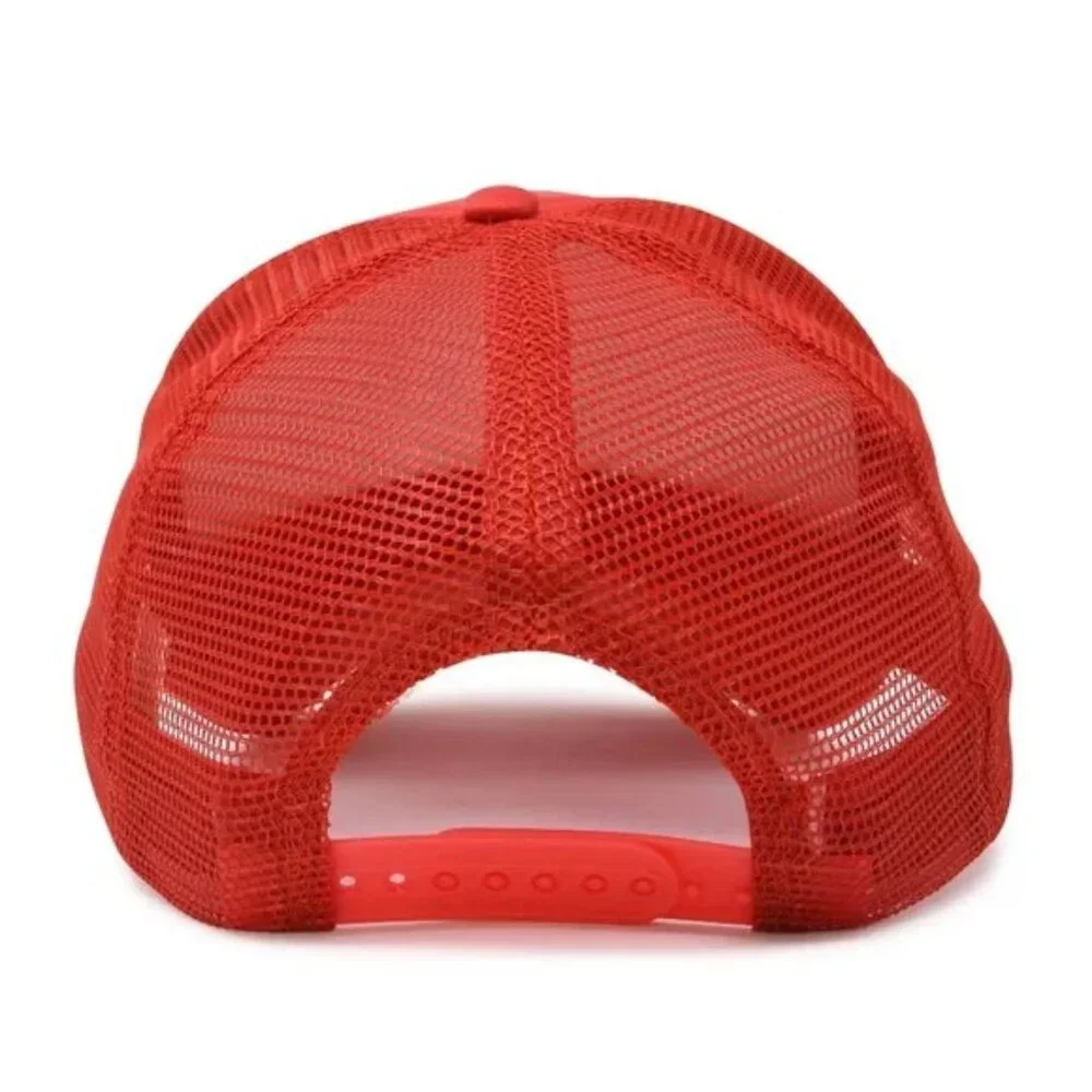 NEW Florida Panthers Roundel Foam Trucker Mesh Snapback Hat 2TONE RED WHITE